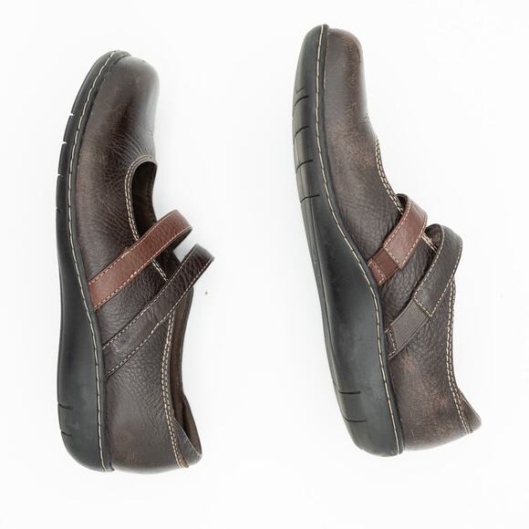 Clarks Bendables Sixty Cruise Tumbled Leather Mary Jane Slip On Loafer - Picture 9 of 12